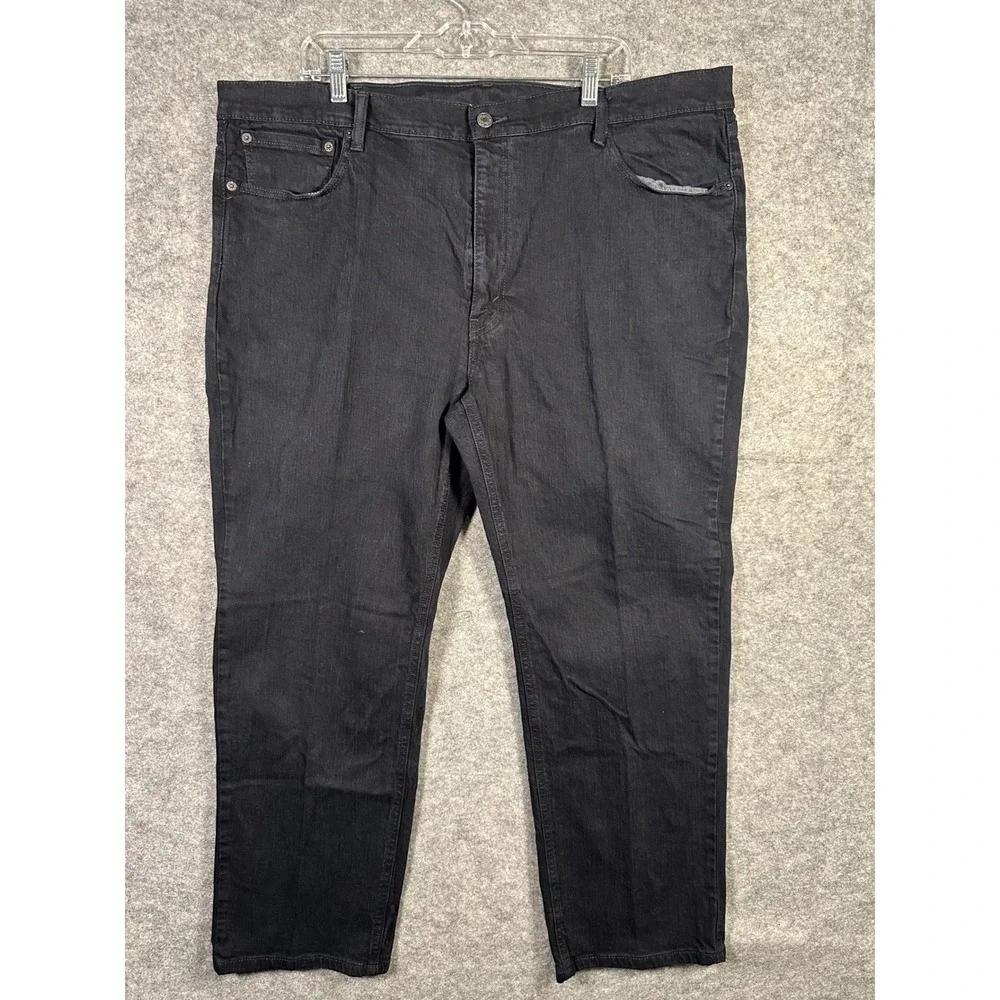 Levi's 541 Athletic Fit Jeans Men's Size 42x30 Black Denim Cotton Blend‎ Pants